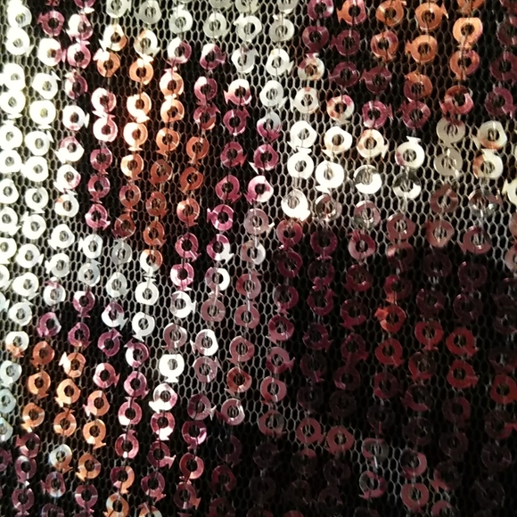 Oleg Cassini Mini Sequin Top - Picture 8 of 11